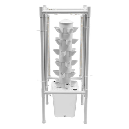 Hydroponic Vertical Growth Kit 30 Planting Sites 4 LED Lamps Water Pumps 10L Water Tanks Carbon Dioxide