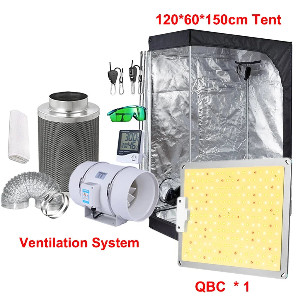 Led Grow Light Grow Box Tent Complete Kit Set 4/5/6'