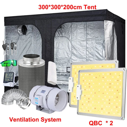 Led Grow Light Grow Box Tent Complete Kit Set 4/5/6'