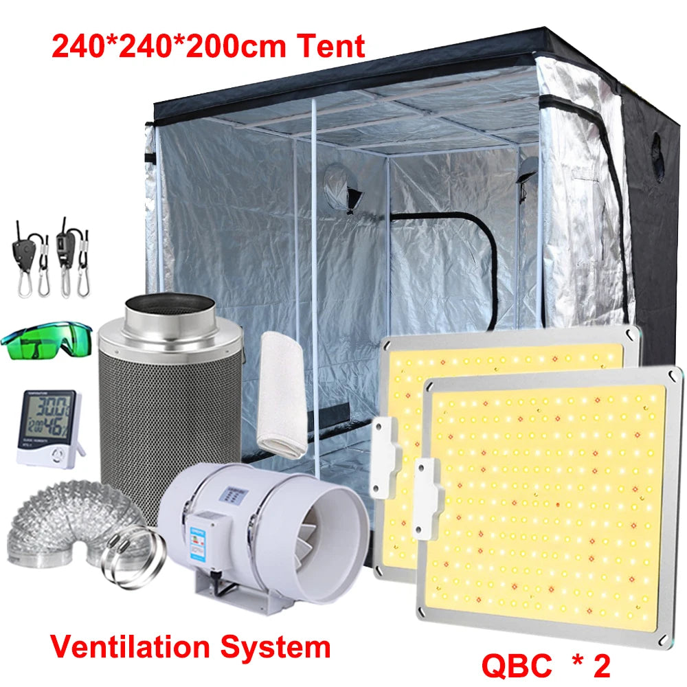 Led Grow Light Grow Box Tent Complete Kit Set 4/5/6'