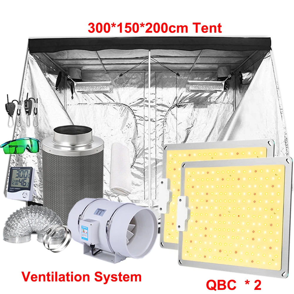 Led Grow Light Grow Box Tent Complete Kit Set 4/5/6'