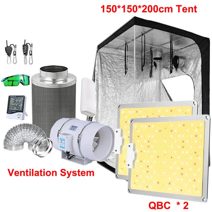 Led Grow Light Grow Box Tent Complete Kit Set 4/5/6'