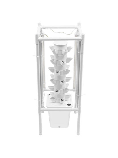 Hydroponic Vertical Growth Kit 30 Planting Sites 4 LED Lamps Water Pumps 10L Water Tanks Carbon Dioxide