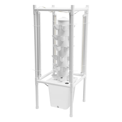 Hydroponic Vertical Growth Kit 30 Planting Sites 4 LED Lamps Water Pumps 10L Water Tanks Carbon Dioxide