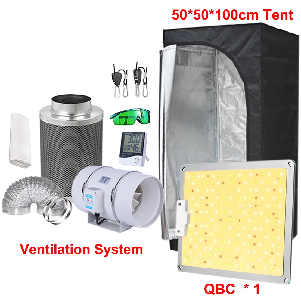 Led Grow Light Grow Box Tent Complete Kit Set 4/5/6'
