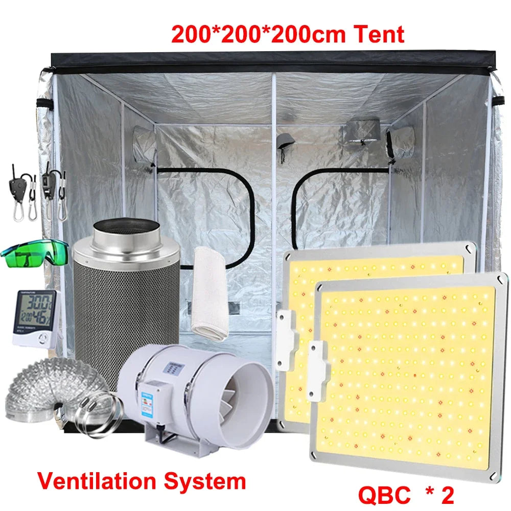Led Grow Light Grow Box Tent Complete Kit Set 4/5/6'
