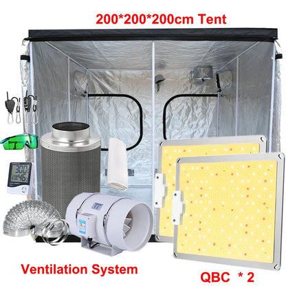 Led Grow Light Grow Box Tent Complete Kit Set 4/5/6'