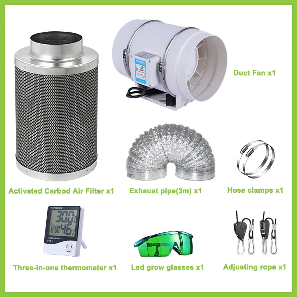 Led Grow Light Grow Box Tent Complete Kit Set 4/5/6'