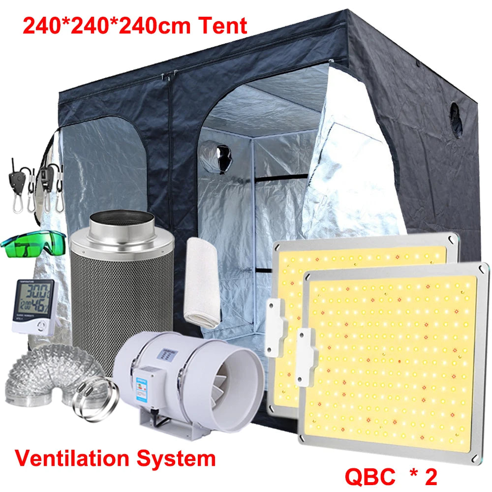 Led Grow Light Grow Box Tent Complete Kit Set 4/5/6'