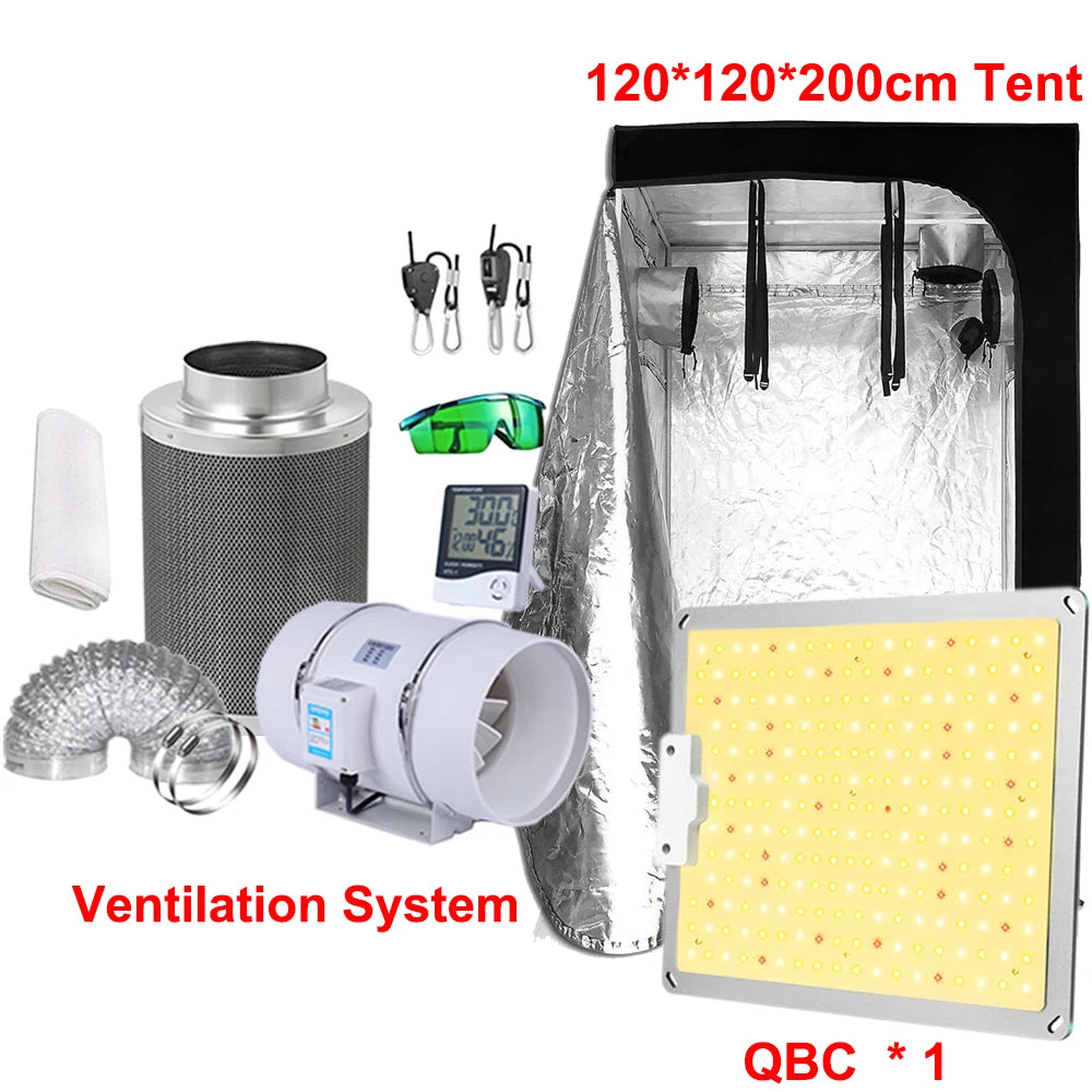 Led Grow Light Grow Box Tent Complete Kit Set 4/5/6'