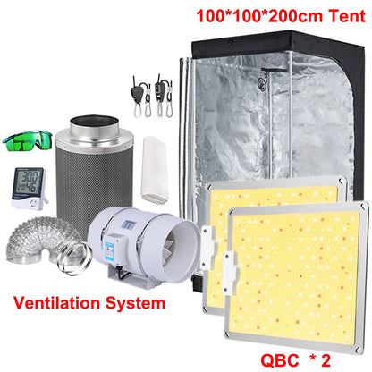 Led Grow Light Grow Box Tent Complete Kit Set 4/5/6'