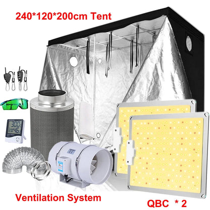 Led Grow Light Grow Box Tent Complete Kit Set 4/5/6'