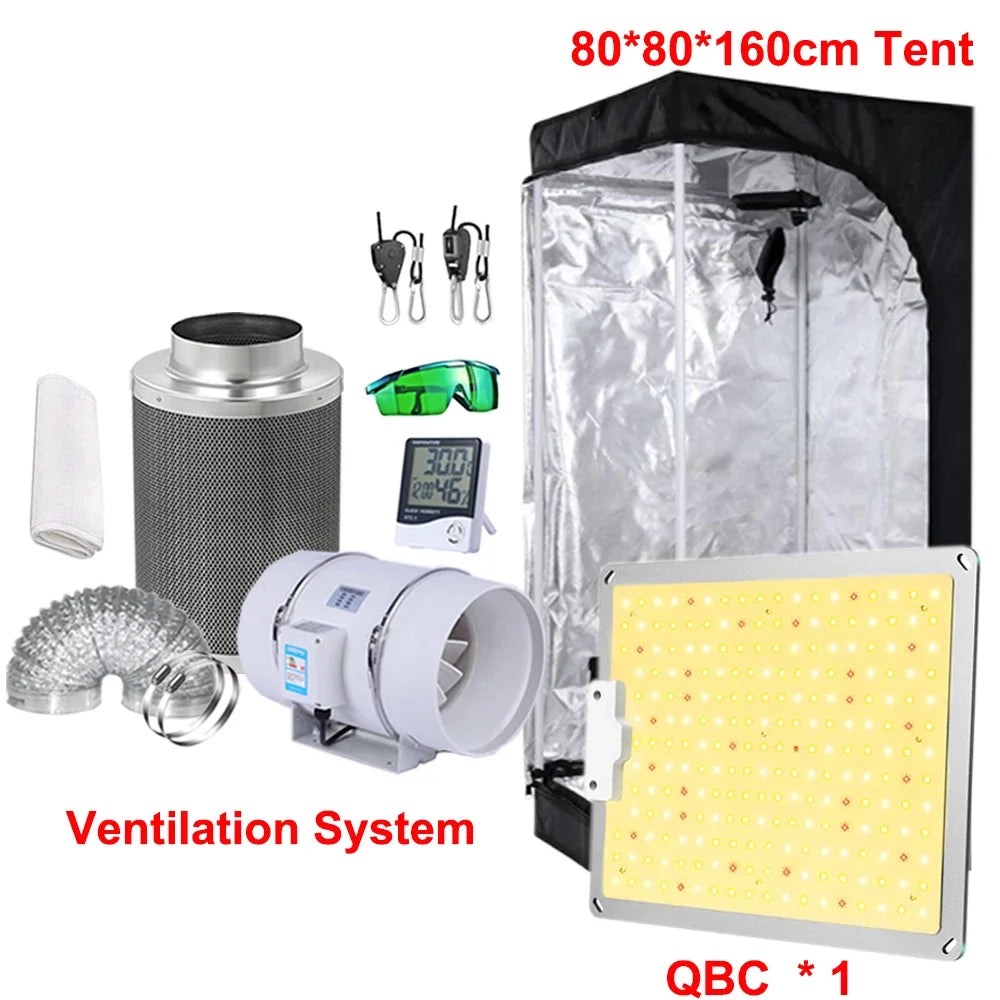 Led Grow Light Grow Box Tent Complete Kit Set 4/5/6'