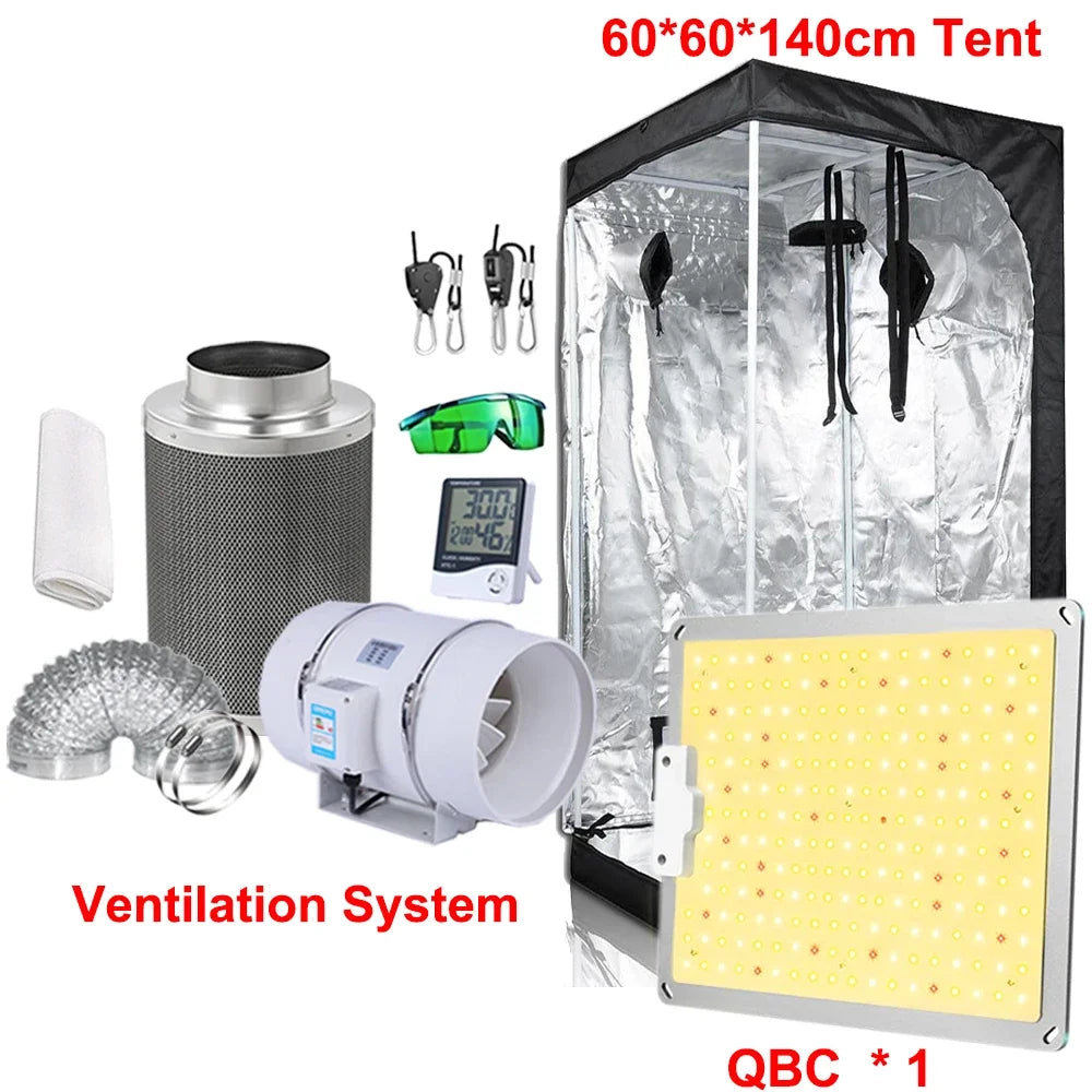 Led Grow Light Grow Box Tent Complete Kit Set 4/5/6'