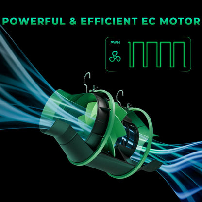 2025 Mars Hydro 4'' 6'' Smart Ifresh Inline Fan Ducting Ventilation Kits with Carbon Filter for Grow Tent Kits