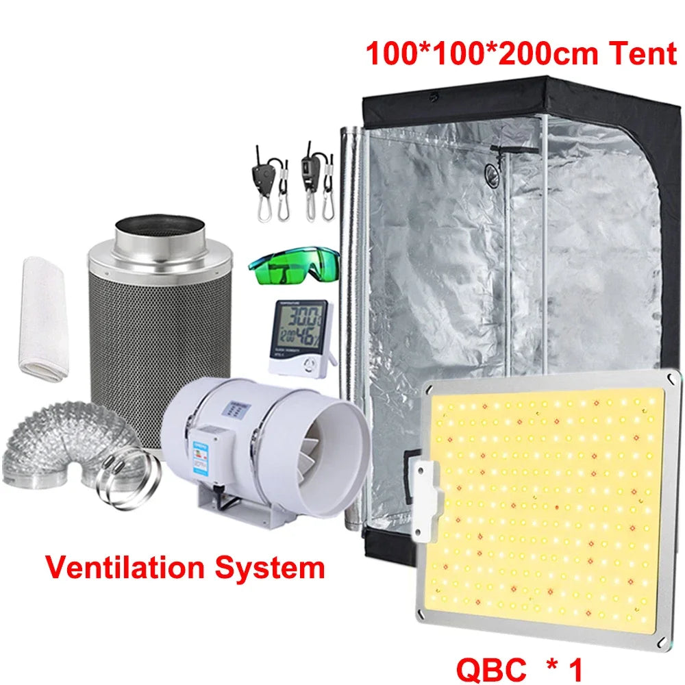 Led Grow Light Grow Box Tent Complete Kit Set 4/5/6'