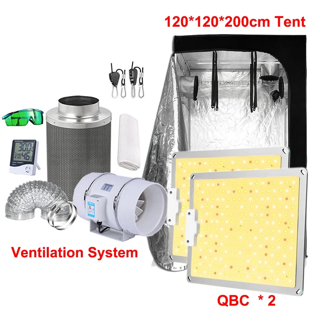 Led Grow Light Grow Box Tent Complete Kit Set 4/5/6'