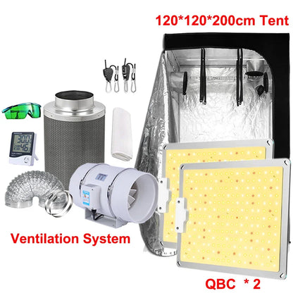 Led Grow Light Grow Box Tent Complete Kit Set 4/5/6'